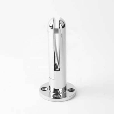 Base Plated Round Glass Spigot Stainless Steel 316 2205 With Hole Railing Pool Fencing