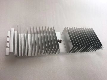 CNC machined fin aluminum heatsink, deburr and thread holes for cooling system