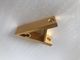 Gold anodized aluminum CNC machining bracket with holes and precision cutting