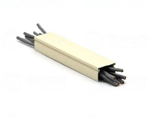 Beige 30*20mm Aluminum Extrusion Profiles Trunking For Power Cords Lines Cable Tray