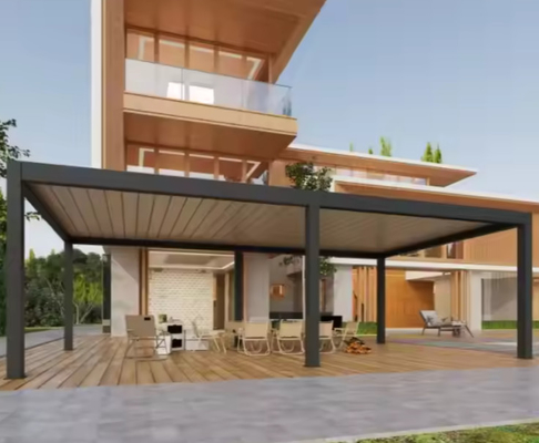 Easy To Install 3x3 Aluminium Waterproof System Pergola Persienne Kit Pergola Aluminium For European