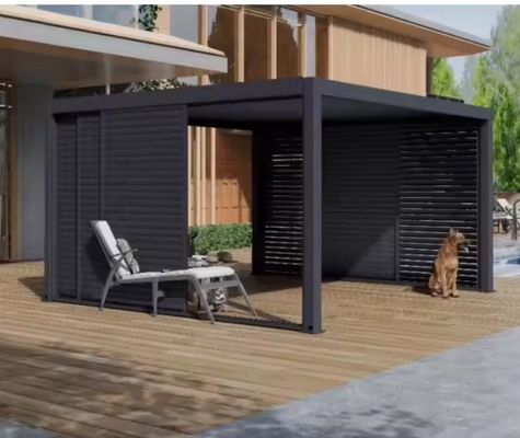 Easy To Install 3x3 Aluminium Waterproof System Pergola Persienne Kit Pergola Aluminium For European