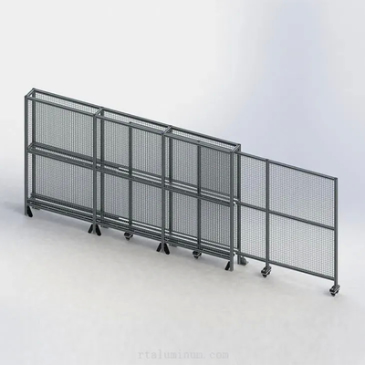 Wytłaczany spawany aluminiowy profil przemysłowy Ogrodzenie z siatki drucianej 6063 - T5